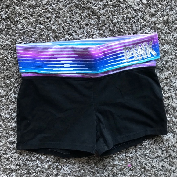 PINK Victoria's Secret Pants - Victoria’s Secret PINK Patterned Yoga Shorts sz. S